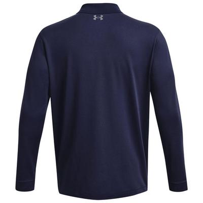 Under Armour UA Performance 3.0 Long Sleeve Golf Polo - Midnight Navy - thumbnail image 2