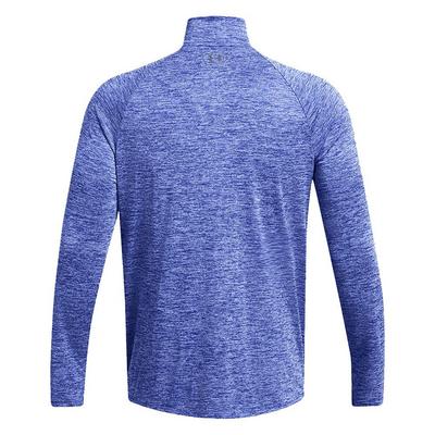 Under Armour Tech 2.0 Half Zip Long Sleeve Golf Top - Royal - thumbnail image 2