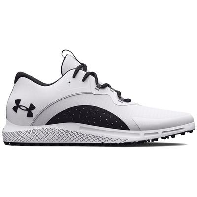 Under Armour UA Charged Draw 2 Spikeless Golf Shoes - White - thumbnail image 1