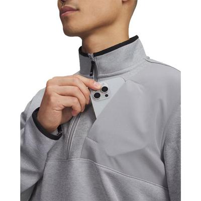Under Armour UA Drive Midlayer SweaterFleece Golf Top - Steel/Mod Gray/Steel - thumbnail image 3