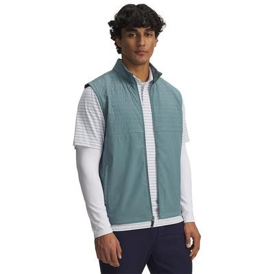 Under Armour UA Drive Pro Golf Vest - Jasper Blue/Black - thumbnail image 1