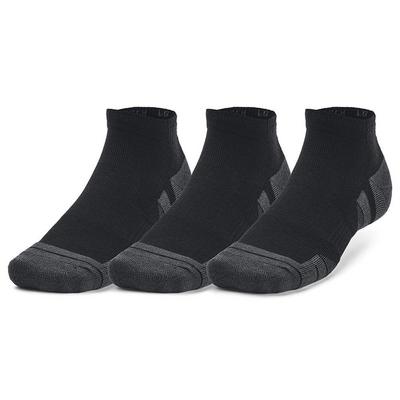 Under Armour UA Performance Tech Unisex 3-Pack Low Cut Socks - Black/Black/Jet Gray