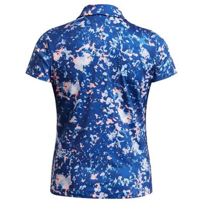 Under Armour Womens Playoff 3.0 Printed Polo - Tech Blue - thumbnail image 2