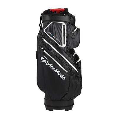 TaylorMade Storm Dry Waterproof Golf Cart Bag Black/White/Red - thumbnail image 3