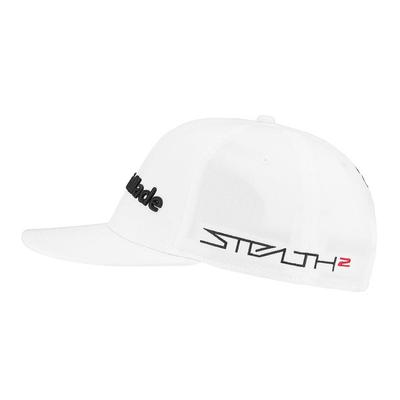 TaylorMade Tour Flat Bill Golf Cap - White - thumbnail image 5