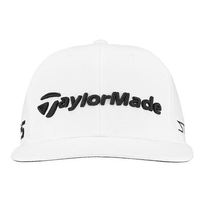 TaylorMade Tour Flat Bill Golf Cap - White - thumbnail image 6