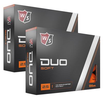 Wilson Staff Duo Soft Golf Balls - 2 Dozen - Orange - thumbnail image 1