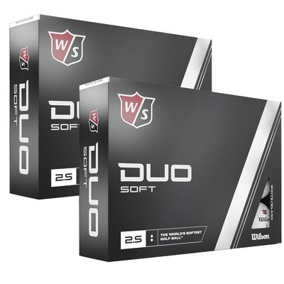 Wilson Staff Duo Soft Golf Balls - 2 Dozen - White - thumbnail image 1