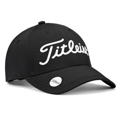 Titleist Womens Players Performance Golf Ball Marker Cap - Black/White