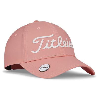 Titleist Womens Players Performance Golf Ball Marker Cap - Peach/White