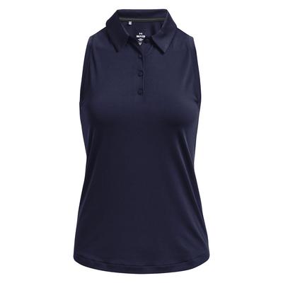 Under Armour Womens Playoff Sleeveless Golf Polo - Midnight Navy