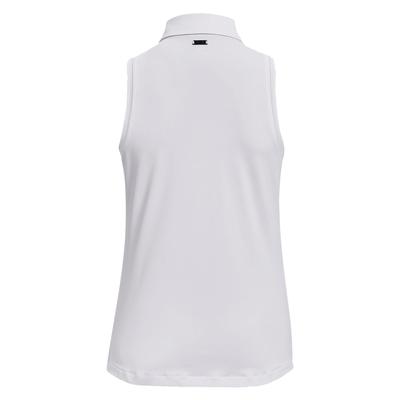 Under Armour Womens Playoff Sleeveless Golf Polo - White - thumbnail image 2