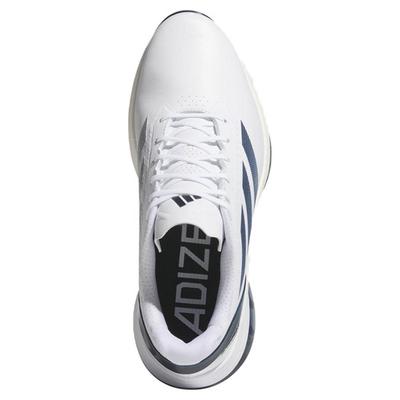 adidas AdiZero FG Golf Shoes - White/Navy - thumbnail image 3