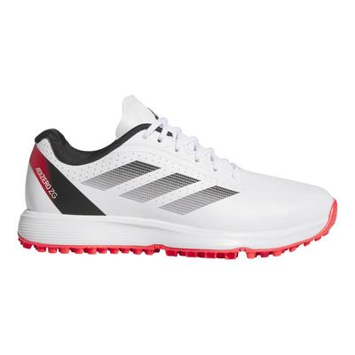 adidas Adizero ZG Junior Golf Shoes - White/Black/Red