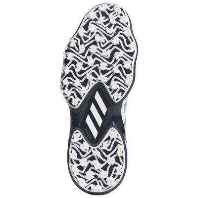adidas Code Chaos 25 Golf Shoes - White/Navy/White - thumbnail image 4