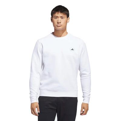 adidas Core Crew Mens Sweatshirt - White - thumbnail image 2