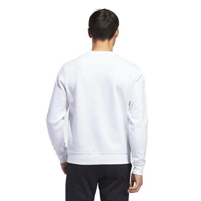 adidas Core Crew Mens Sweatshirt - White - thumbnail image 3