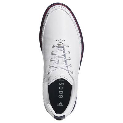adidas Modern Classic MC80 Golf Shoes - White/Navy/Red - thumbnail image 3