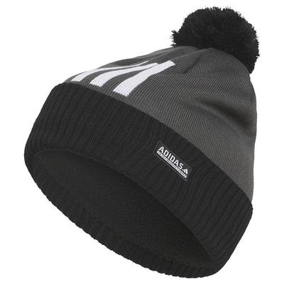 adidas Pom 3 Stripe Beanie - Black
