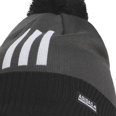 adidas Pom 3 Stripe Beanie - Black - thumbnail image 3