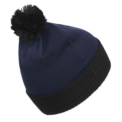 adidas Pom 3 Stripe Beanie - Navy - thumbnail image 2