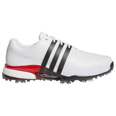 adidas TOUR360 24 Golf Shoes - White/Black/Red - thumbnail image 1