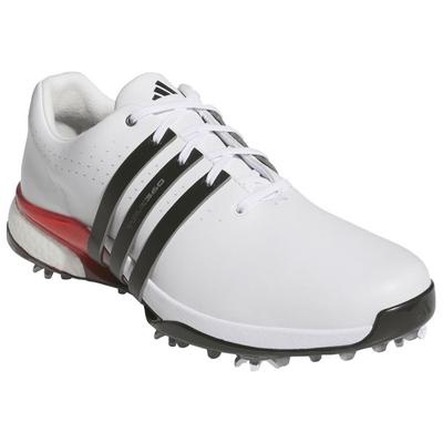 adidas TOUR360 24 Golf Shoes - White/Black/Red - thumbnail image 5