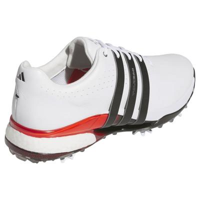 adidas TOUR360 24 Golf Shoes - White/Black/Red - thumbnail image 6