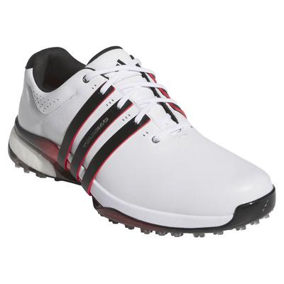 adidas Tour360 25 Spikeless Shoes  - White/Black/Red - thumbnail image 5