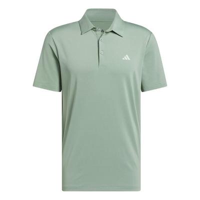 adidas Ultimate 365 Solid Golf Polo - Silver/Green