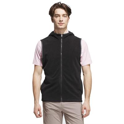 adidas Ultimate Hoodie Golf Vest - Black - thumbnail image 2