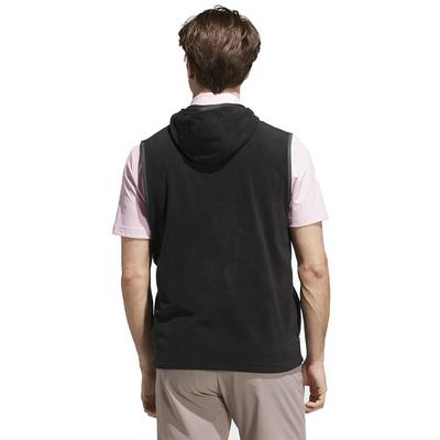 adidas Ultimate Hoodie Golf Vest - Black - thumbnail image 3