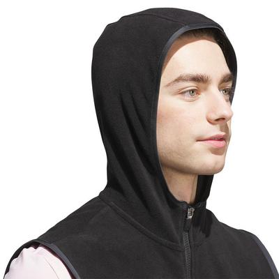 adidas Ultimate Hoodie Golf Vest - Black - thumbnail image 5