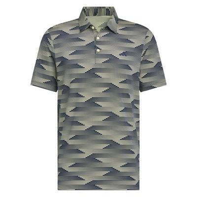 adidas Ultimate Performance Mens Polo Shirt - Collegiate Navy/Power Yellow - thumbnail image 1
