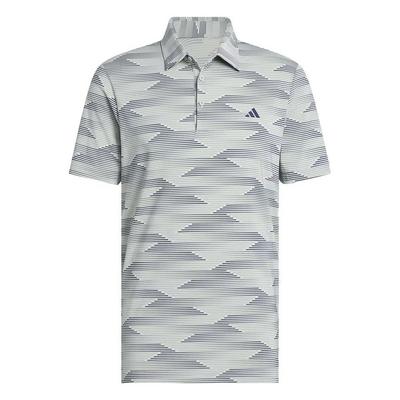 adidas Ultimate Performance Mens Polo Shirt - Wonder Silver/Collegiate Navy - thumbnail image 1