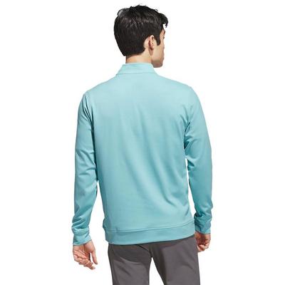 adidas Ultimate365 Classic Quarter Zip Golf Sweatshirt - Mint - thumbnail image 3