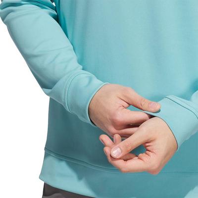 adidas Ultimate365 Classic Quarter Zip Golf Sweatshirt - Mint - thumbnail image 5