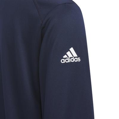 adidas Junior 1/4 Zip Solid Golf Midlayer - Collegiate Navy - thumbnail image 4