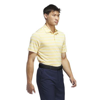 adidas 2 Colour Stripe Golf Polo - Semi Spark - thumbnail image 3