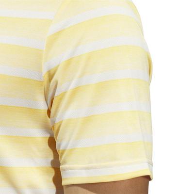 adidas 2 Colour Stripe Golf Polo - Semi Spark - thumbnail image 4