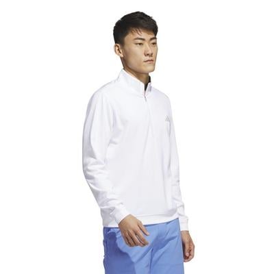 adidas Elevated 1/4 Zip Golf Sweater - White - thumbnail image 3