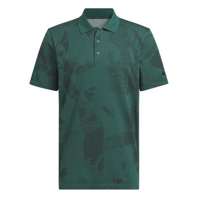 adidas Go-To Primeknit Golf Polo - Green - thumbnail image 1