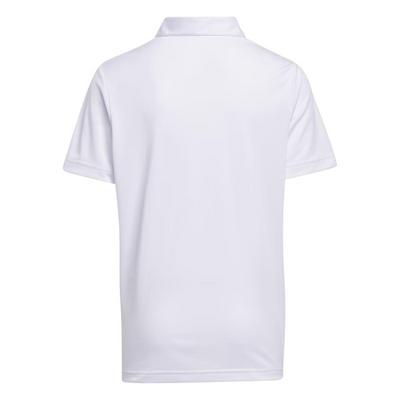 adidas Junior Performance Golf Polo - White - thumbnail image 2