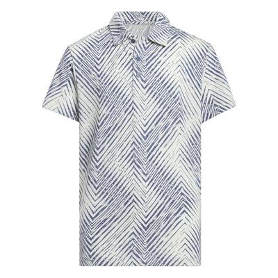 adidas Junior Script Golf Polo - Crystal Jade - thumbnail image 1