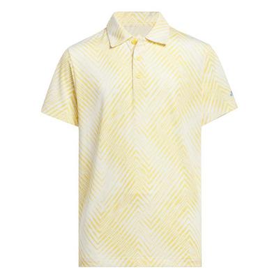 adidas Junior Script Golf Polo - Semi Spark