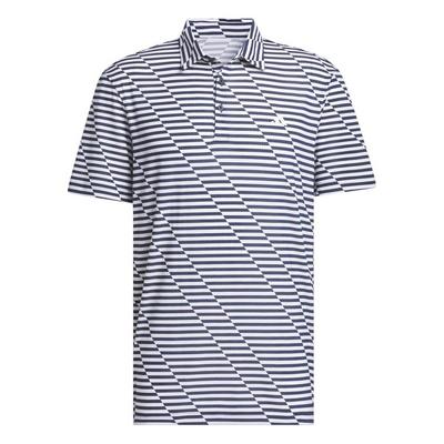 adidas Mesh Print Golf Polo - Navy