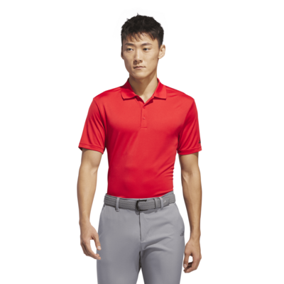 adidas Performance Golf Polo - Collegiate Red - thumbnail image 2