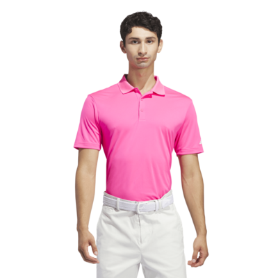 adidas Performance Golf Polo - Solar Pink - thumbnail image 2