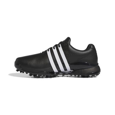 adidas Tour360 24 Boost Golf Shoes - Black/White - thumbnail image 2