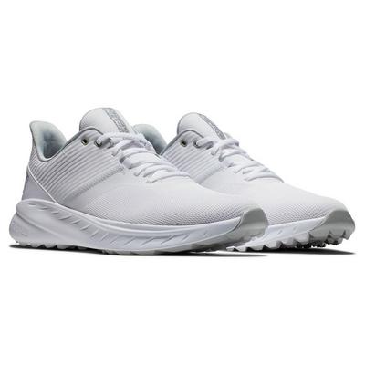 FootJoy Flex Golf Shoes - White/Grey - thumbnail image 3